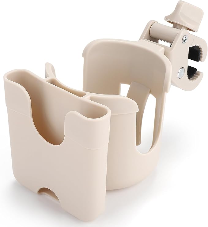 Accmor 2-in-1 Walker Cup Holder with Phone Holder, Wheelchair Cup Holder, Rollator Cup Holder, Cup Phone Holder for Walker, Wheelchair, Rollator, Mobility Scooter