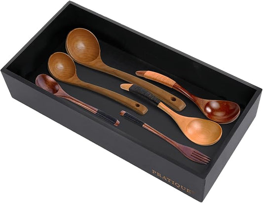 Bamboo Drawer Organizer - Kitchen Utensil Organizer Silverware Tray Cutlery Holderï¼Office Desk Supplies and Accessories,12 * 5.9 * 2.6,Black