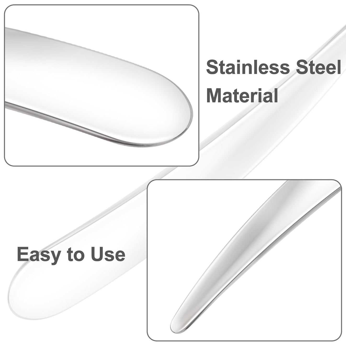5pcs Mini Metal Cosmetic Makeup Skincare Cream Spatulas Scoop, Cosmetics Spoon Beauty Accessories for Mixing and Sampling Makeup Tools