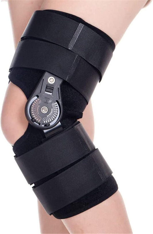 Adjustable Hinged Knee Brace for Knee Joint Loose Ligamentous Injury Leg Health Care Relief Pain,S