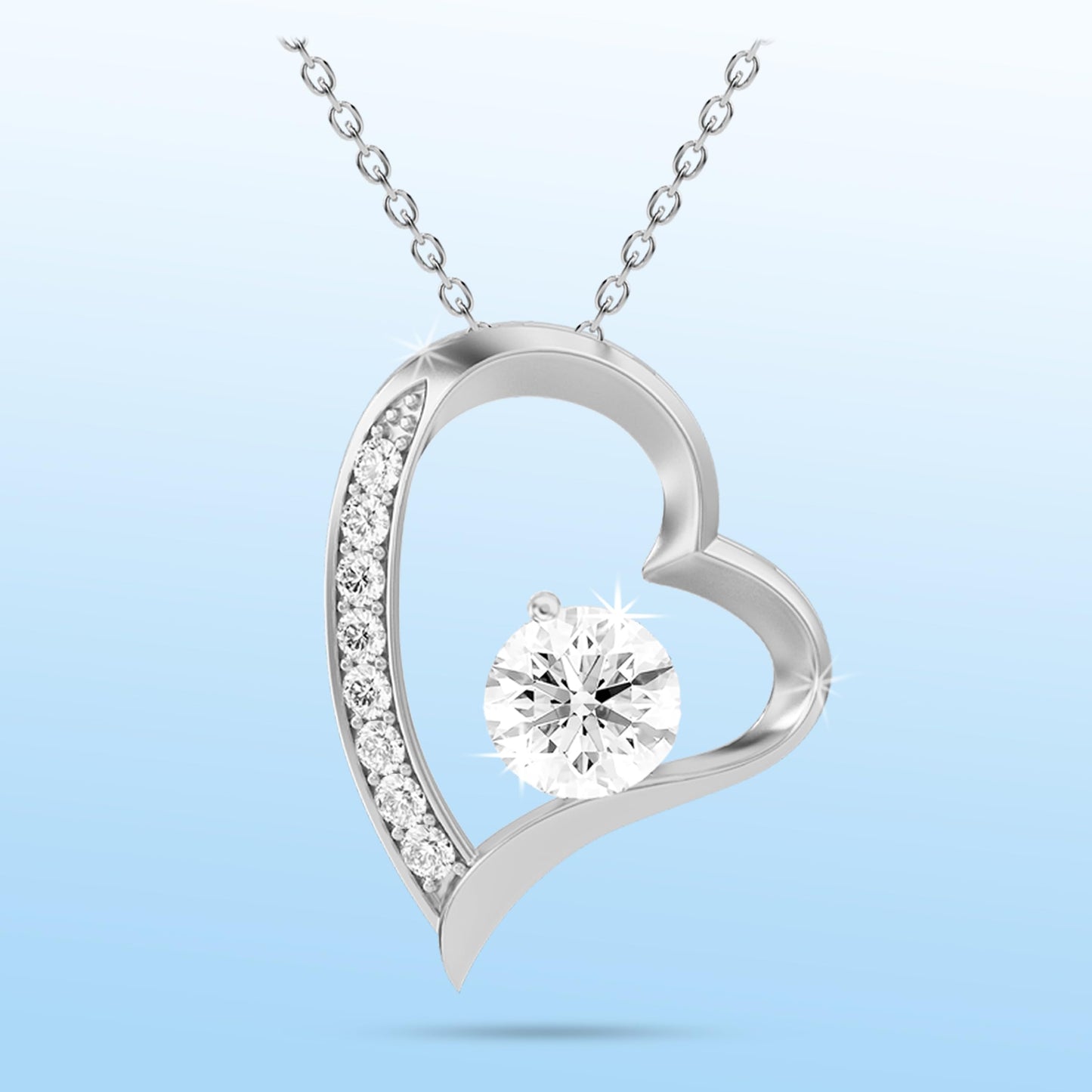 LAZYGIFT Husband To Wife Necklace Present Anniversary Necklace For Wife Birthday To My Hot Doe Soulmate Gift 14k White Gold Finish (Luxury Box)