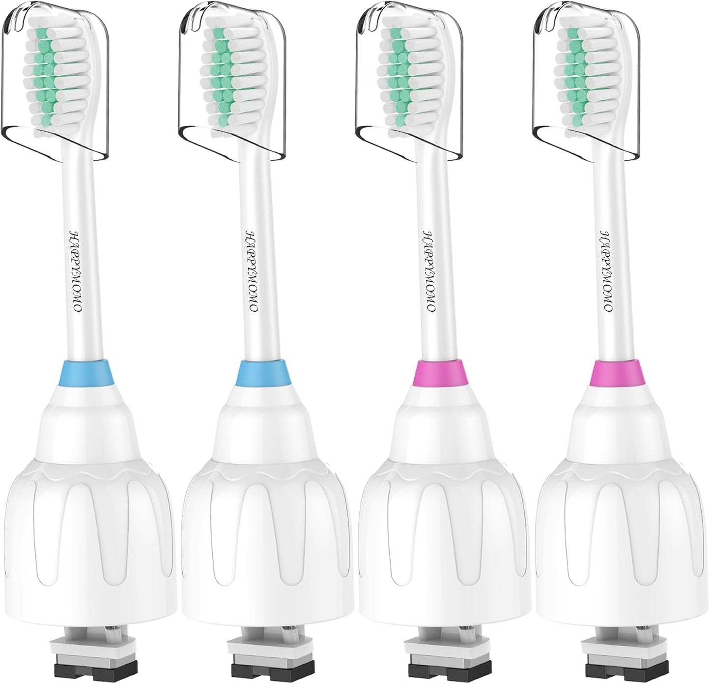 Replacement Toothbrush Heads for Philips Sonicare E-Series/Essence/Xtreme/Elite and Other Screw-on Models, 4 Pack, Dupont Bristles for Effective Cleaning