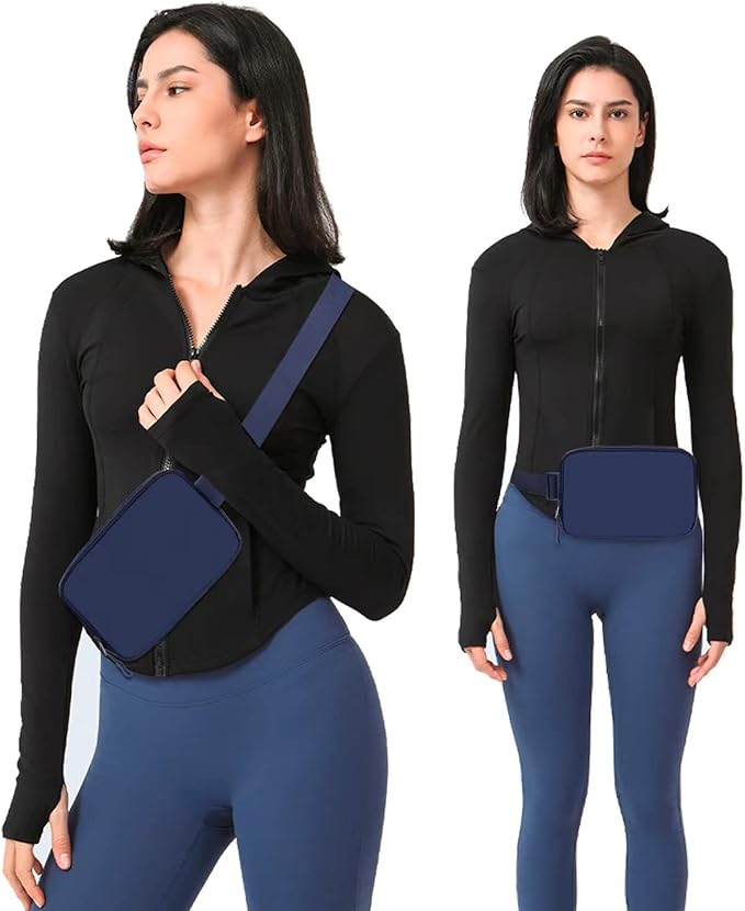Belt bag Fanny pack crossbody bags for women Everywhere belt bag (blue)