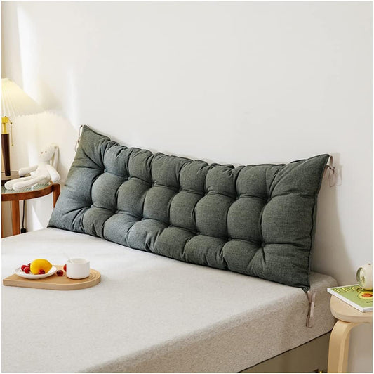 Large Bolster Cushion Waterproof Headboard Reading Wedge Pillow Recliner Rest Lumbar Cushion for Sofa/Rocking Chair/Bench/Tatami Backrest, Does Not Support Washing,D,110 * 43cm
