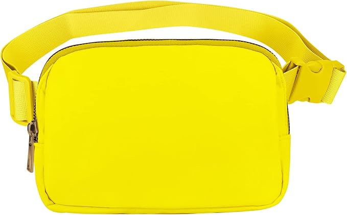 VOROLO Fanny Pack For Women And Men Crossbody Bag Belt Bag with Adjustable Strap Graduation Gifts Yellow