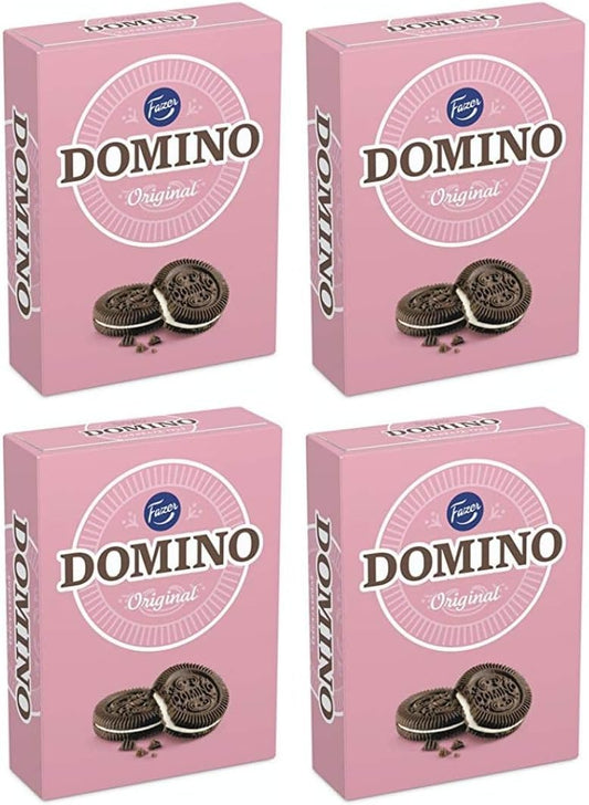 Fazer Domino Original Biscuits 4 Boxes of 525g 18.5 oz