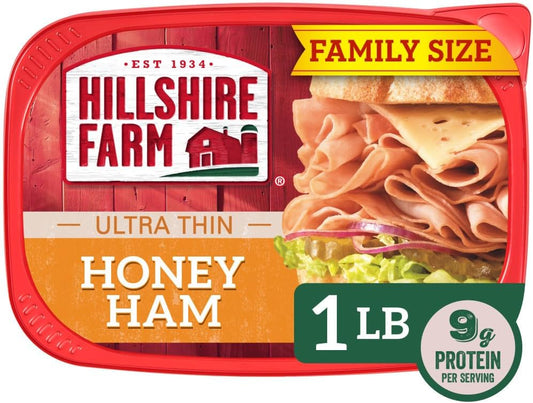 Hillshire Farm Ultra Thin Sliced Deli Lunch Meat, Honey Ham, 16 oz