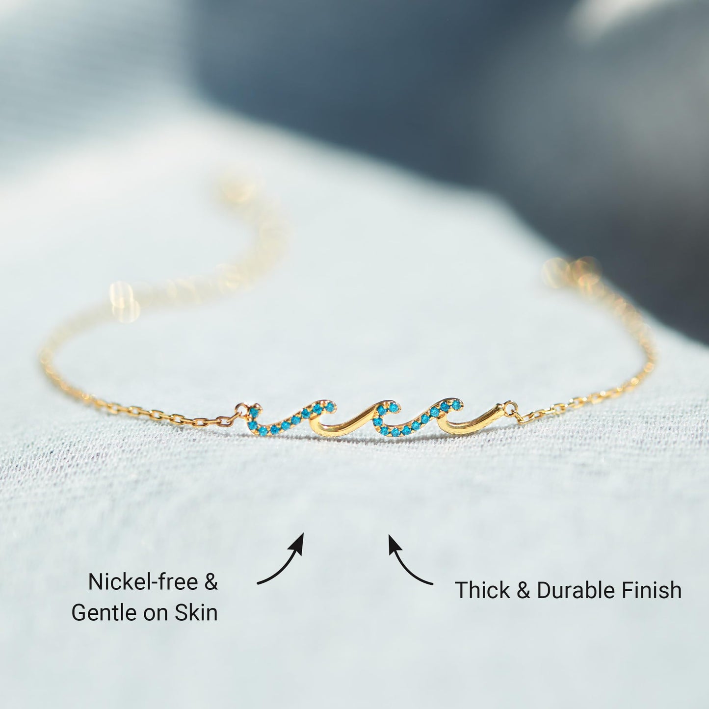 STORYJEWELLERY Mom Bracelet, Mom Gifts, Mom Jewelry, Birthday Gifts for Moms, Wave Bracelet for Women