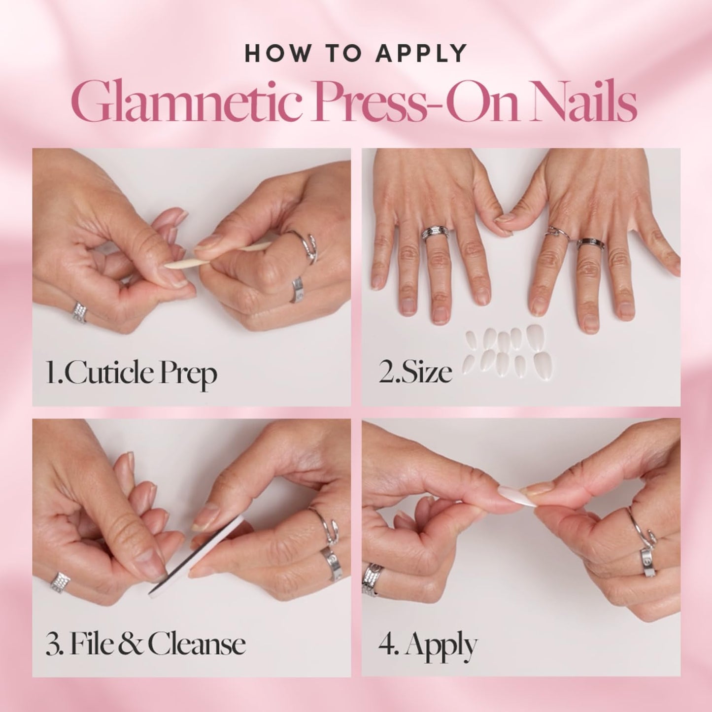 Glamnetic x GLAMZILLA Super Strong Brush On Nail Glue | Brush Tip Applicator, Mess Free, Travel Friendly, Vegan | Durable & Long-Lasting | .24 fl. oz.