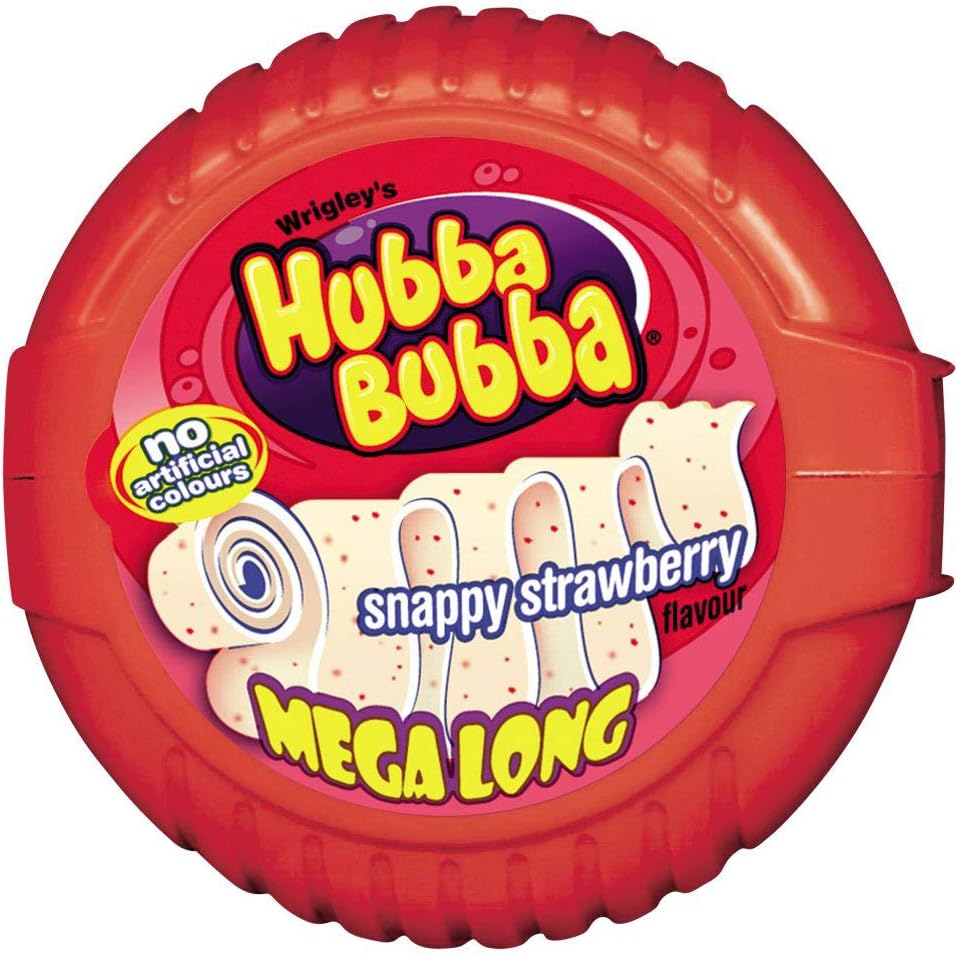 Hubba Bubba Mega Long Bubble Gum Tape, 56 g