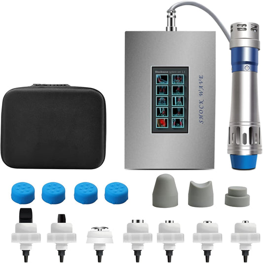 Multifunctional Shockwave E-D Therapy Machine for Erectile Dysfunction Body Muscle Massager Shock Wave Machine Deep Tissue Pain Relief Body Message Machine with 7 Massage Heads (SW18C)