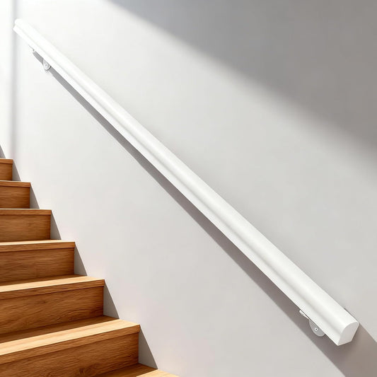 Wooden Handrails, 1-14ft Non-Slip Staircase Handrail,Wall Mounted Barrier-Free Staircase Grab Bar for Elderly, for Home Garden Corridor Lofts Kindergarten Guardrail Decking Railings (3FT)
