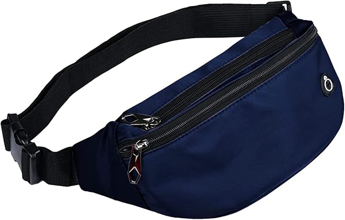 Fanny Packs for Men and Women, Waterproof Sports Waist Pack Bag for Travel Hiking Running Hands-free