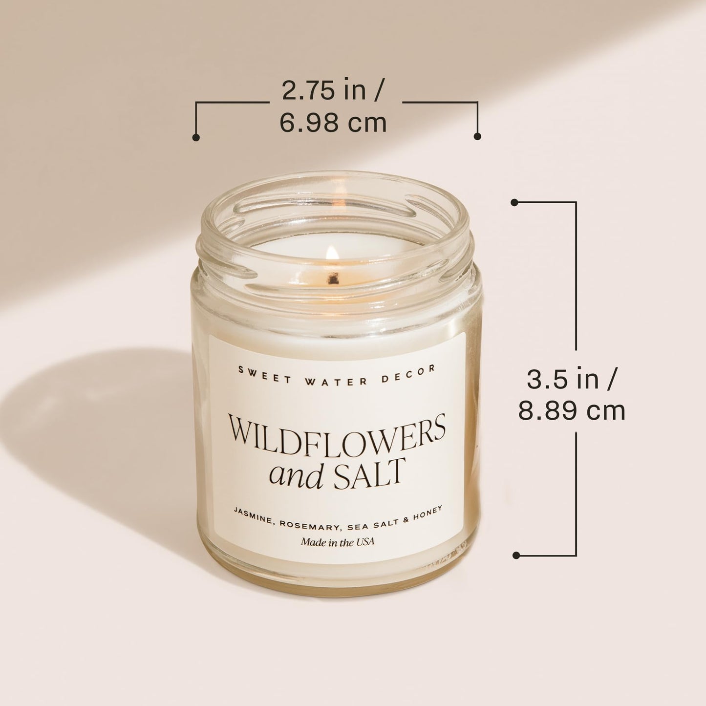 Sweet Water Decor Happy Anniversary Candle - Scented Candle for Home - 9oz Clear Jar with 40 Hour Burn Time, Made in USA - Anniversary Gifts for Him or Her, Milestone Anniversary Gifts