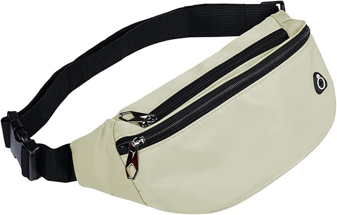 Fanny Packs for Men and Women, Waterproof Sports Waist Pack Bag for Travel Hiking Running Hands-free