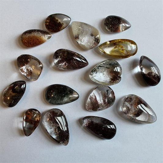 Health & Household Random Natural Ghost Phantom Quartz Crystal Stone Gem Specimen Healing Stone Pendant 20 * 15MM