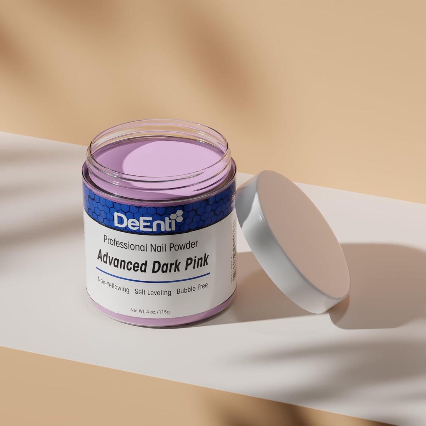 Acrylic Nail Powder, 4oz Dark Pink Acrylic Powder Dip for Nails, Long Lasting Salon Quality, Bubble Free Professional Manicures, Fake Nails, Carving & Extensions