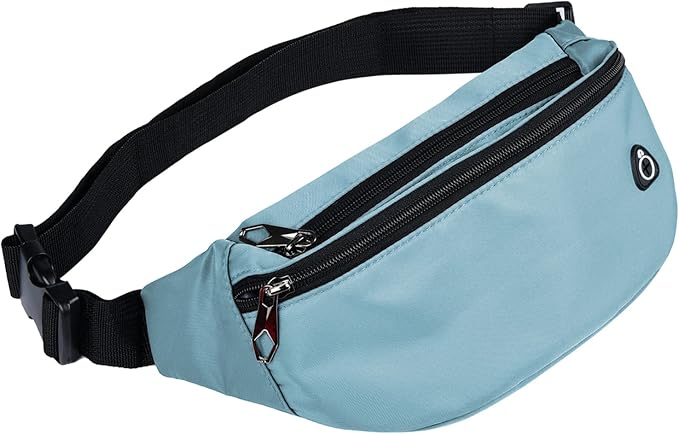 Fanny Packs for Men and Women, Waterproof Sports Waist Pack Bag for Travel Hiking Running Hands-free