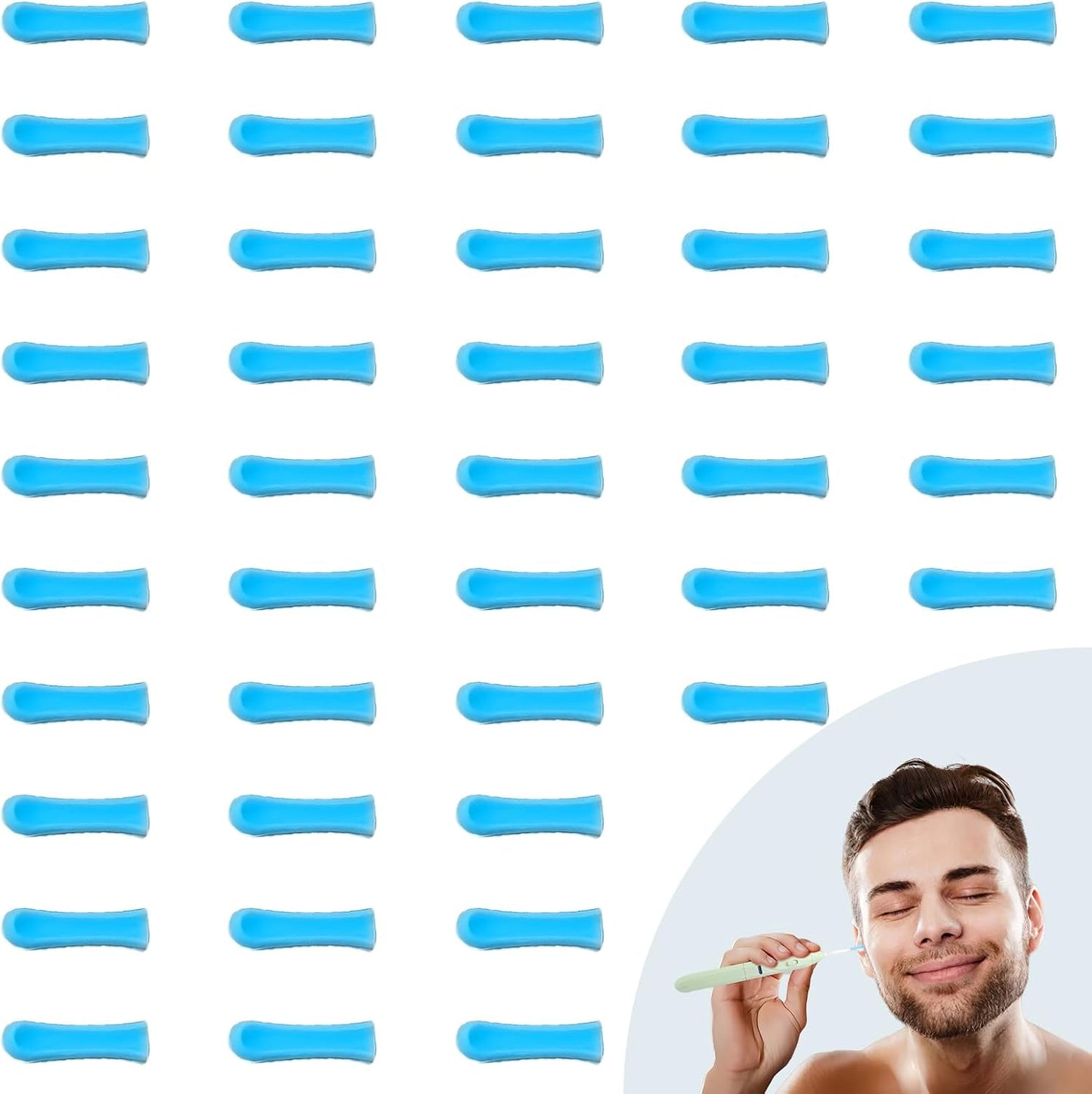 50 Pcs Ear Spoon Tips Ear Cleaner Replacement Tips Ear Cleaner Tips Ear Replacement Pick Ear Wax Removal Replacement Accessories Set
