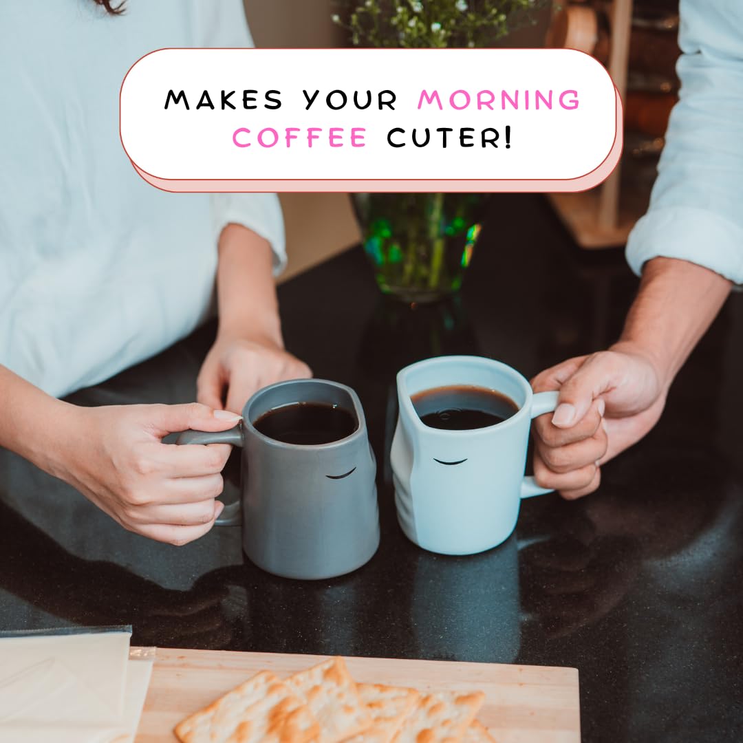 Occasionals Kissing Couple Mug Set, Wedding present for Couples 2025, Engagement Gifts, Valentines Day, Cute Matching Couple Coffee Cups Bride and Groom Husband and Wife, His and Hers, Mr and Mrs