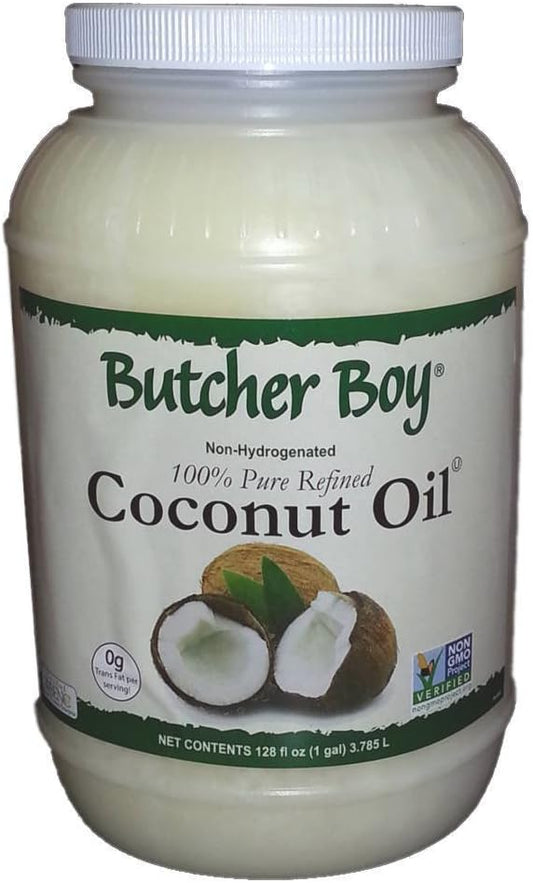 Butcher Boy 76°f 100% Pure Refined Coconut Oil 1 Gallon