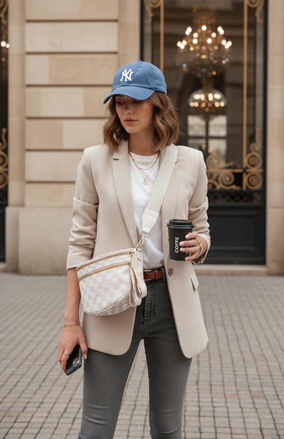 Bum Bag Crossbody Bag for Women | Spacious Bum Bags | Nylon Crossbody Fanny Packs | Purse Belt Purse for Travel Running, Fashion Holiday Gifts