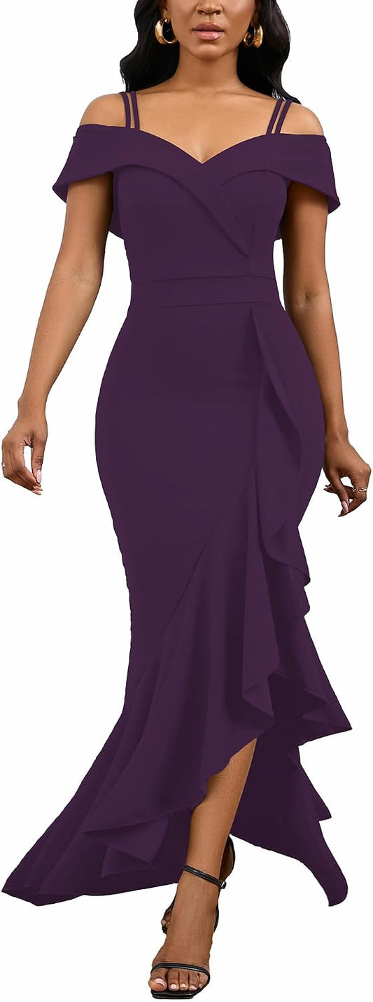 TDiooCor 2026 Women's Sexy Elegant Formal Dress Sleeveless Wedding Guest Bride Dresses