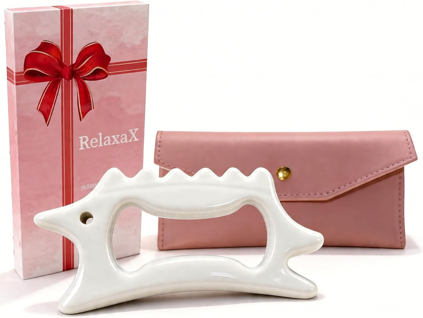 Ceramic Gua Sha Facial Tools Lymphatic Drainage Massager Body Guasha Tool for Face Lift Contour Sculpting Beauty Skincare Fascia Reshape Anti Cellulite Spa and Full Body Skin Care