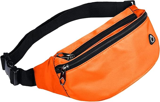 Fanny Packs for Men and Women, Waterproof Sports Waist Pack Bag for Travel Hiking Running Hands-free
