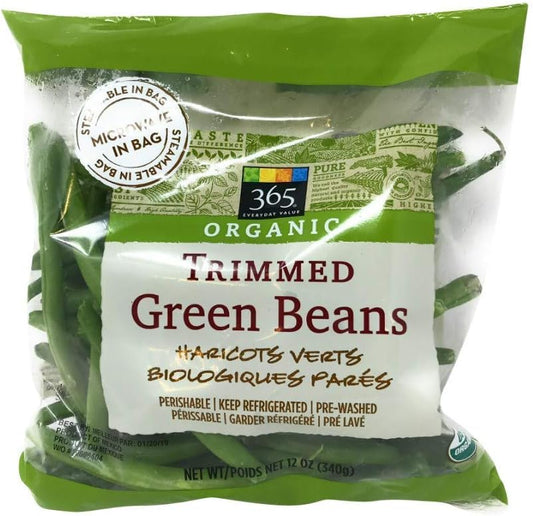 365 by Whole Foods Market, Organic Trimmed Green Beans, 12 Ounce