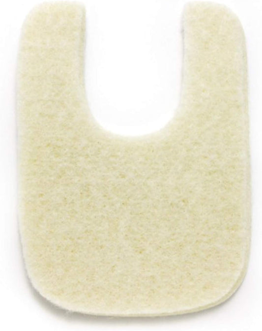 Wide U Shaped Felt Callus Horseshoe Pads - Adhesive Foot Pads That Protect Calluses from Rubbing On Shoes - 1/8" - 25 Pack