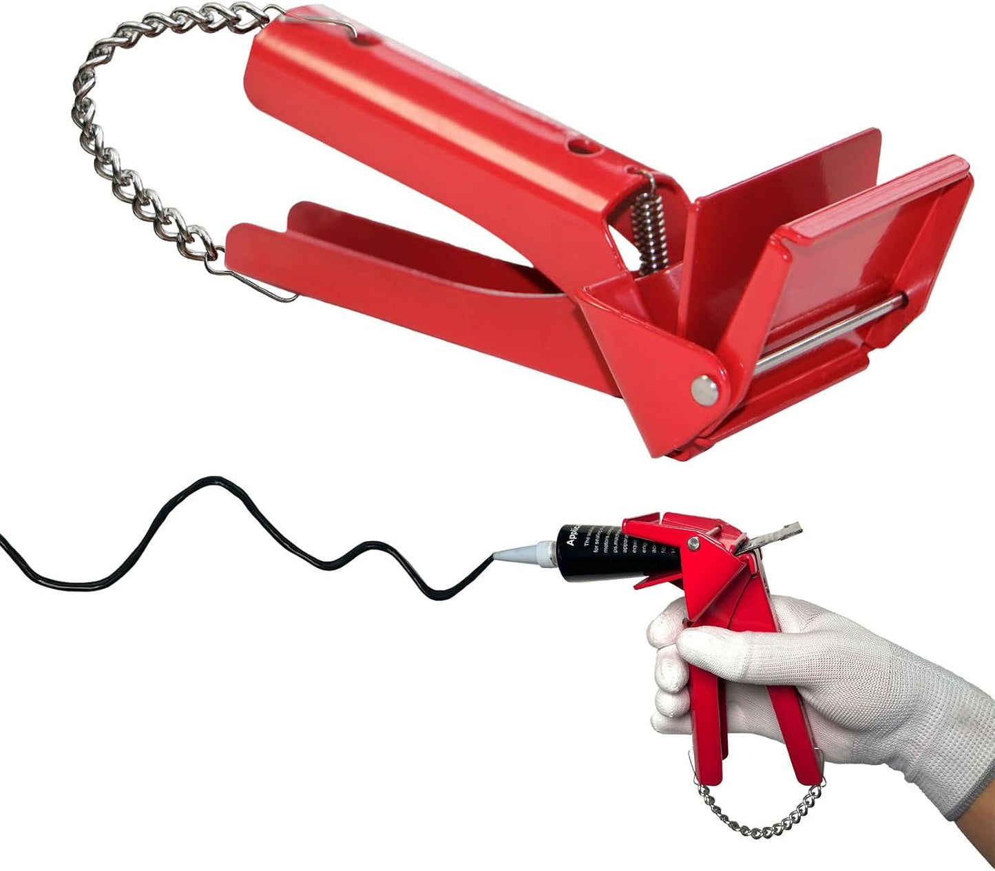 Automotive Repair hand Tools，RTV Tube Squeezer Tool, Tube Grip For Automotive RTV Silicone Sealant. 2.5” Industrial Size Silicone Squeezer. Reduce Waste, Ease Hand Fatigue, Improve Efficiency.