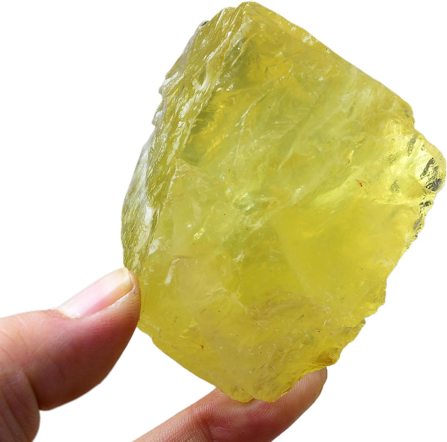 1pcs Natural Citrine Raw Stones 0.22-0.33lb Healing Crystal Rough Gemstone Reiki Repair Rock Balance Chakra Meditation Fountain Fish Tank DIY Garden Decoration