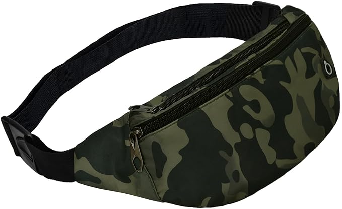 Fanny Packs for Men and Women, Waterproof Sports Waist Pack Bag for Travel Hiking Running Hands-free