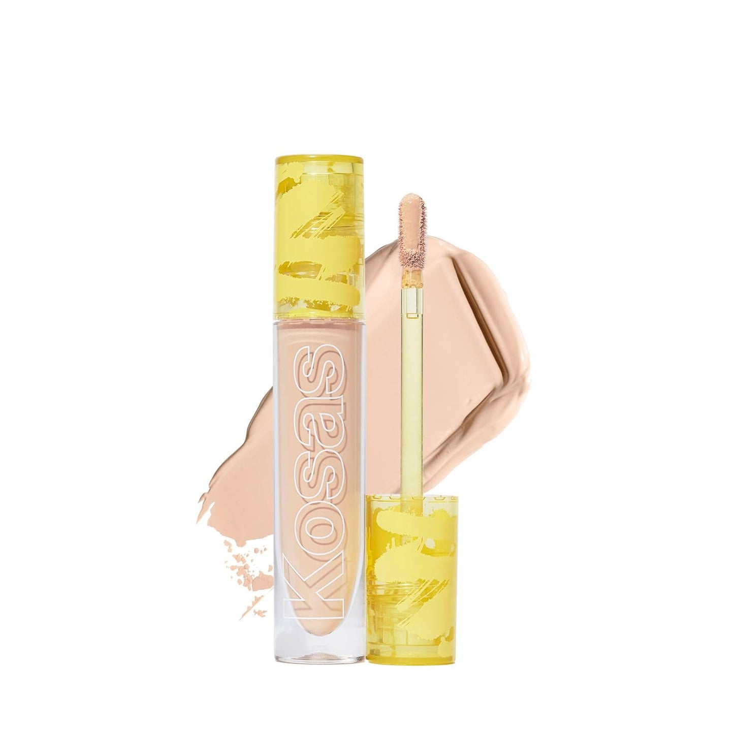 Kosas Revealer Concealer - Medium Coverage Makeup with Hyaluronic Acid, Conceals Dark Circles Under Eyes, Dark Spots and Blemishes + Brightens, Hydrates, Long-Lasting & Vegan,(Tone 3.5 W)