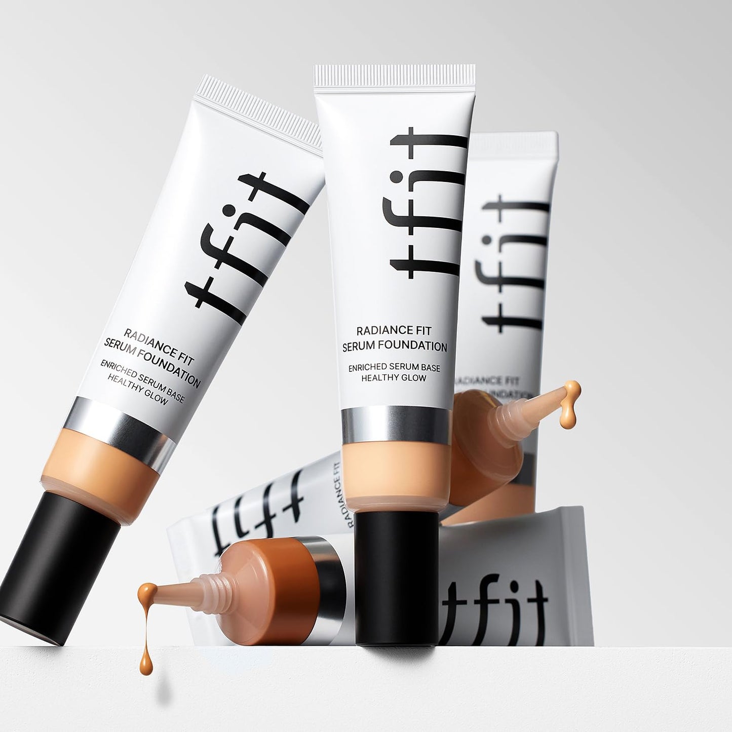TFIT Radiance Fit Serum Foundation - Flawless Coverage, Dewy finish, Long-lasting, Lightweight, Korean Makeup,1.05 Oz. (N00 Cream, 1.05 Oz.)