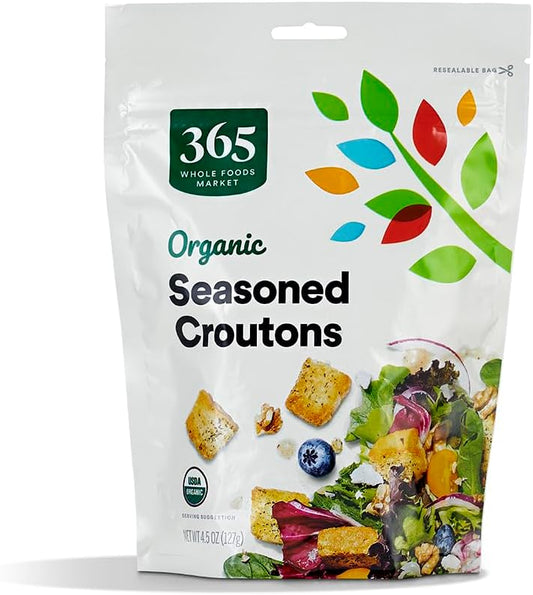 365 by Whole Foods Market, Organic Croutons Seasoned, 4.5 oz