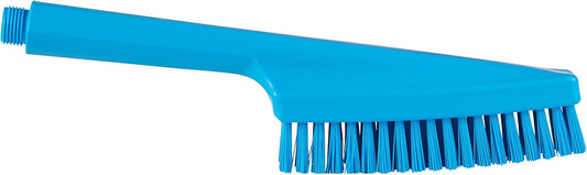 Vikan 70573 Hand Brush, waterfed, 12.99" Hard, Blue
