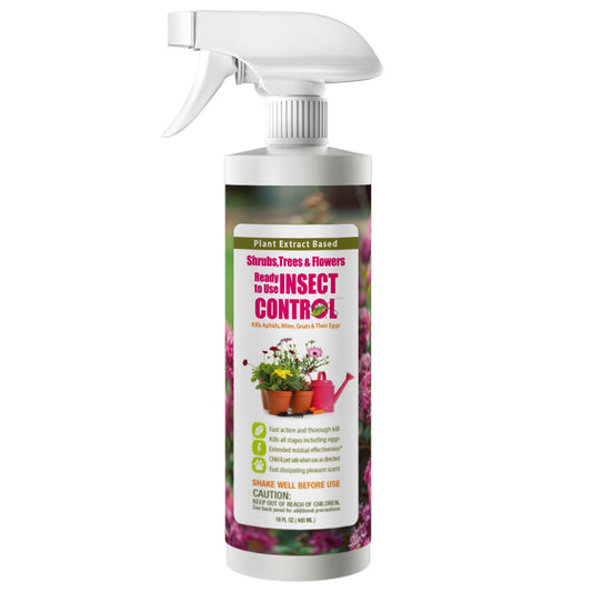 EcoVengerÂ® Garden Insect Control 16 oz | Kills Aphids Mealybugs Spider Mites Gnats and Eggs | Indoor Outdoor | Plant-Based Child and Pet Safe