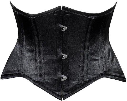 Daisy corsets Women's Daisy Corsets Womens Satin Mini Cincher Underbust Corset Waist Cincher Busk Closure