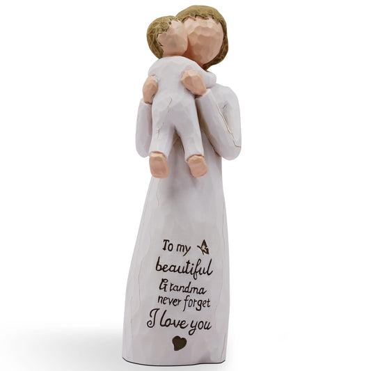 AcowSpt Grandma Gifts, Grandma Birthday Gifts, Gifts for Grandma, First Time Grandma Gifts, Grandmother Gifts for Christmas, Grandma Gifts for Christmas, Sculpted Hand-Painted Figurine