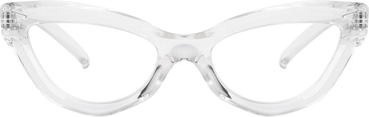 Eyekepper Cat-eye Style Reading Glasses for Women Chic Readers - Transparent +2.75