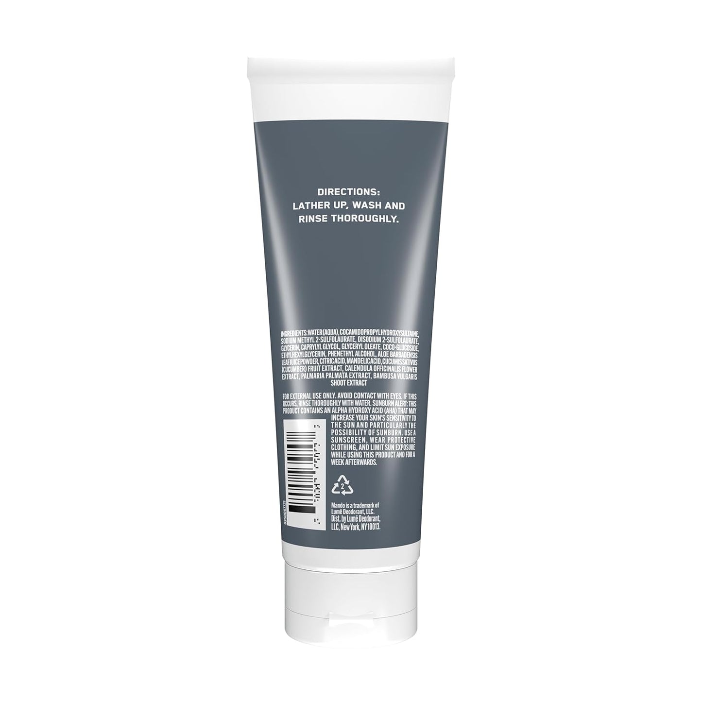 Mando Odor Shield Body Wash - 24 Hour Control - Removes Odor Better than Soap - SLS Free and Paraben Free, Skin Safe - 8.5 Ounce (Unscented)