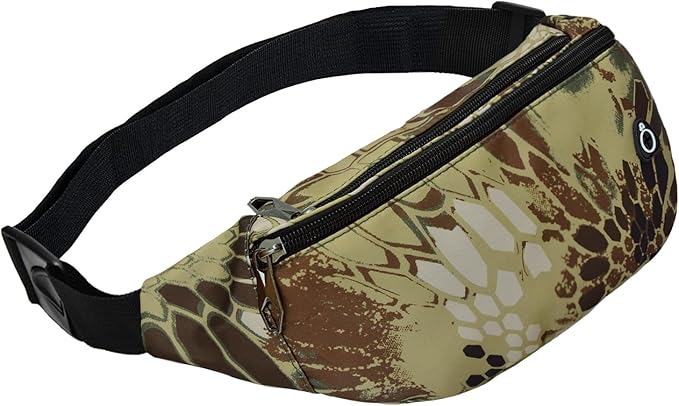 Fanny Packs for Men and Women, Waterproof Sports Waist Pack Bag for Travel Hiking Running Hands-free