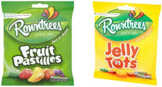 Rowntrees Fruit Pastilles 170g and Jelly Tots 160g