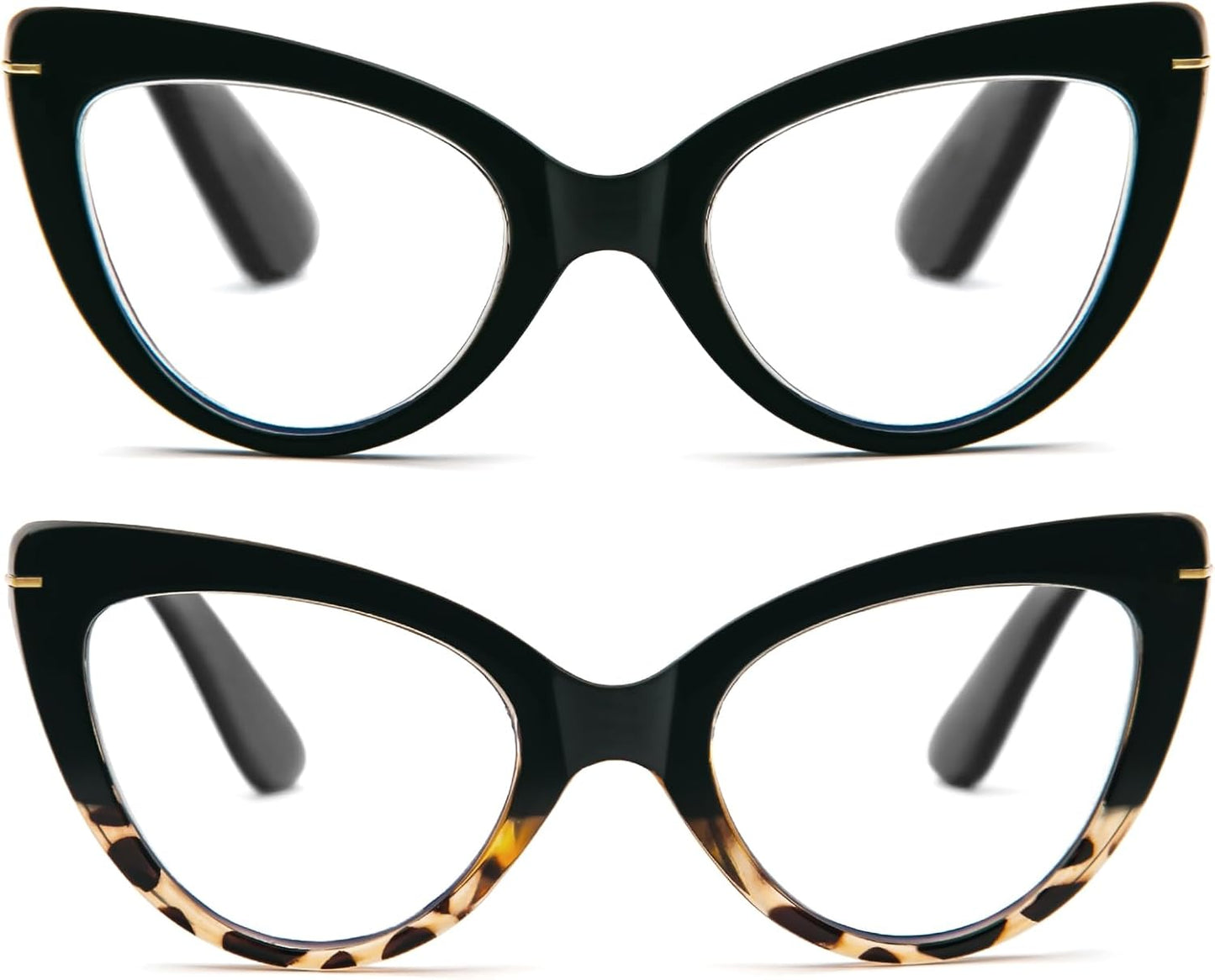 MMOWW Cat Eye Reading Glasses Fashion Cute Reader for Women
