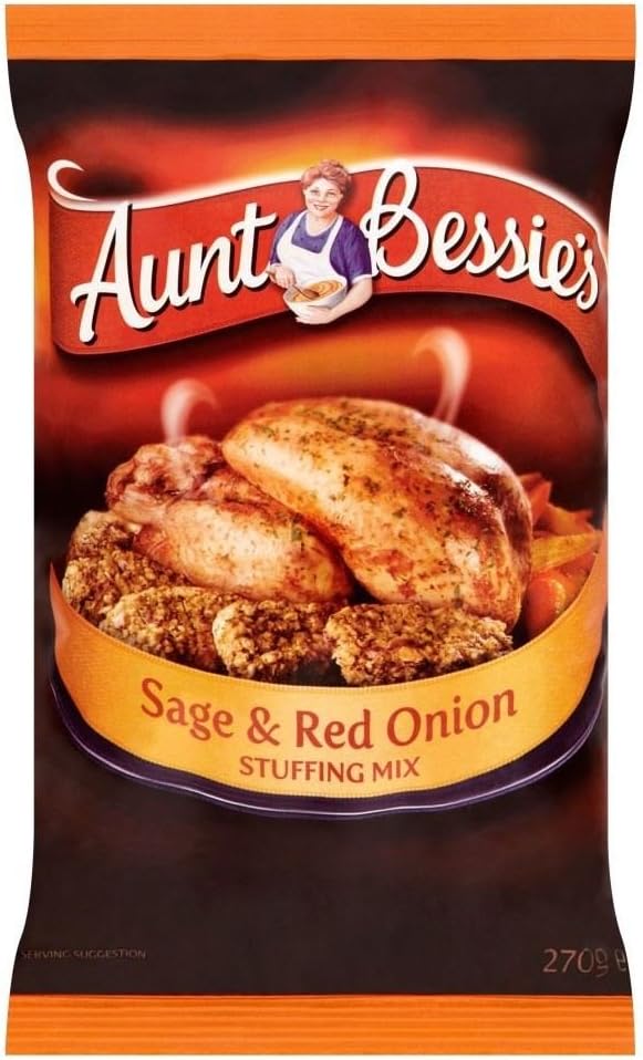 Aunt Bessie's English Sage & Red Onion Stuffing Mix (270g) - Pack of 2