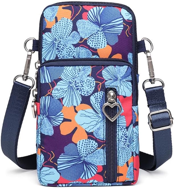 JANKS Small Crossbody Bag for Women - Mini Phone Purses with Crossbody Strap and Wallet - Nylon Arm Bag