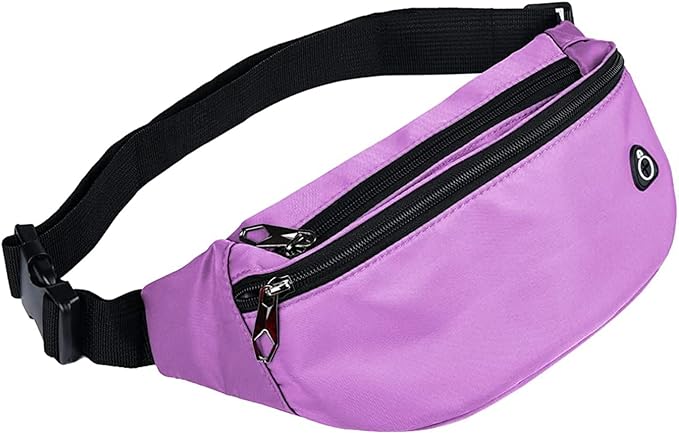 Fanny Packs for Men and Women, Waterproof Sports Waist Pack Bag for Travel Hiking Running Hands-free