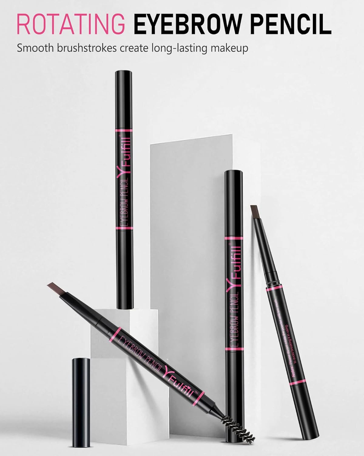 Eye Brow Pencils for Women - Waterproof Brown Eyebrow Pencil with Brush, Filler for Blondes